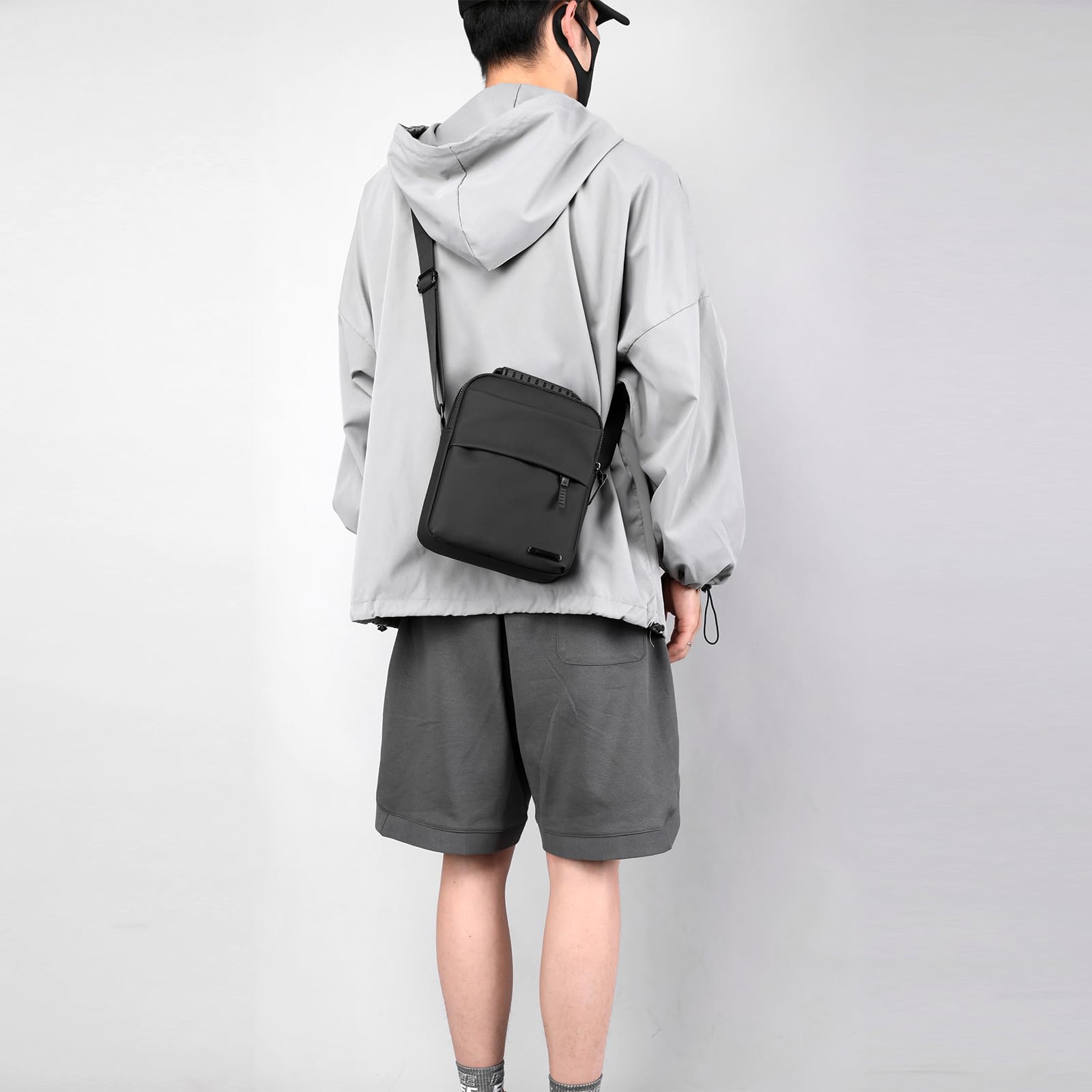 Bandoleras Hombre Bolso de Hombro Bolsas de Mensajero de Negocios Bolso de Mano Mariconeras para Hombres Moda Crossbody Bag Shoulder Casual