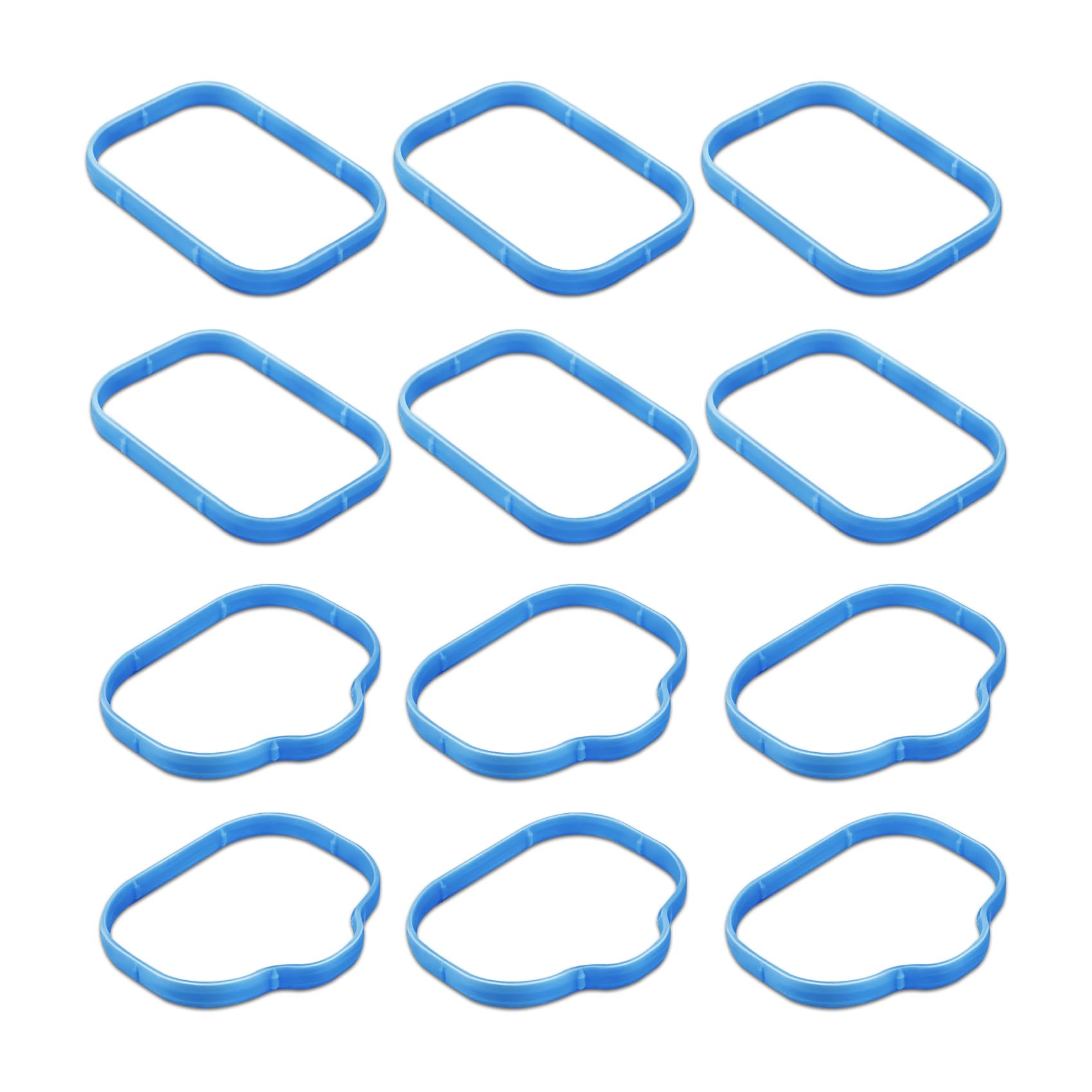 Intake Manifold Gaskets Lower & Upper Gasket Plenum Set, Intake Manifold Rubber Sealing Gasket Compatible with Dodge Chrysler Jeep, Replaces# 5184562AC 5184331AC