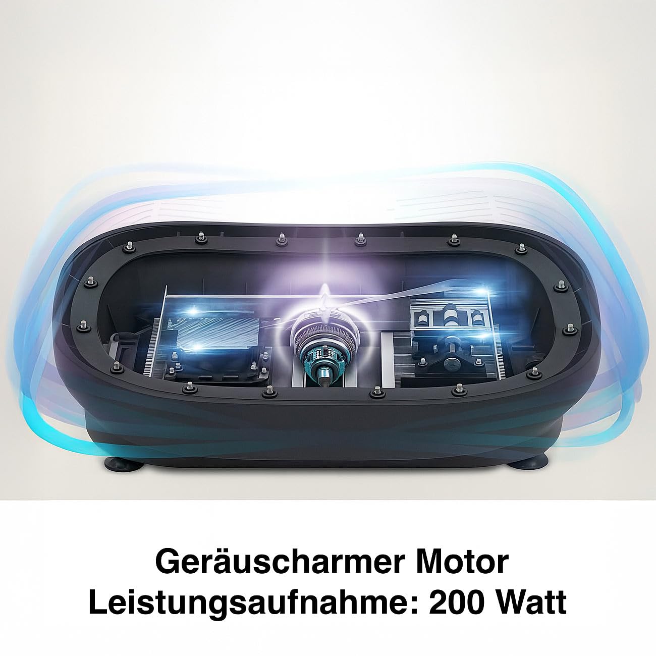 Newgen Medicals Heimtrainer: Vibrationsplatte mit 180 Stufen, LED-Display, Bluetooth & Lautsprecher (Fitness-Vibrationsplatte, Muskeltraining, Musik)