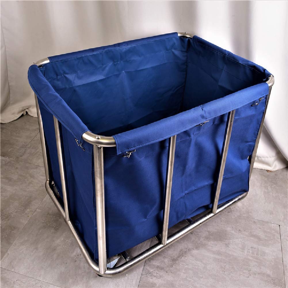 Ruchome Wózki, Koszyk Służący Gospodarstw Domowych Sorter Do Prania Z Torba Oxtorba, Przenośna Odzież Kosz Wózek Do Prania, Pokój Hotelowy/Blue/10 Tube