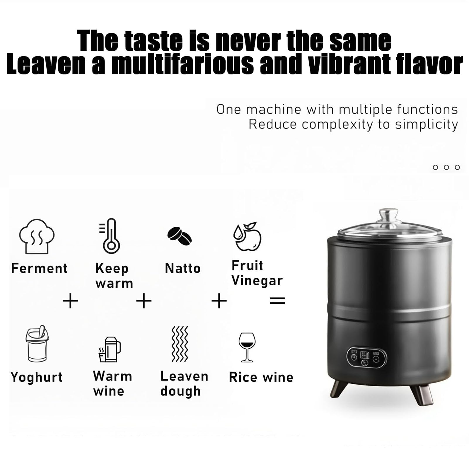Yogurtera Comercial 8l/12l, Máquina De Fermentación De Acero Inoxidable