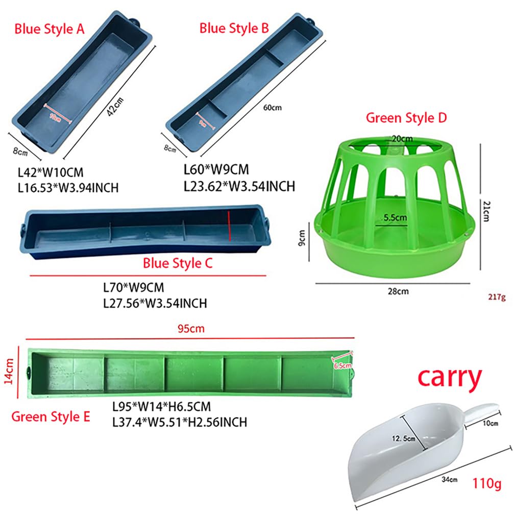 Comedero para Gallinas Paleta con Material Comederos Aves Comedero Colgante Y Bebedero para Gallinas para Palomas, Loros, Pollitos, Codornices, Patos,Blue/b