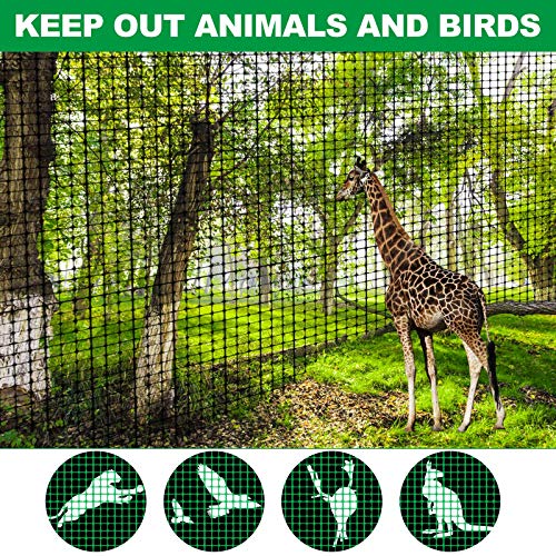 Deer Fence Netting - Garden Bird Netting For Chicken Coops Plant Covers Fine Mesh Protection Netting Black Heavy Duty Trellis For Vegetables Protection From Birds And Animals(7 X 33 Ft) #TOP2
