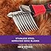 RYAN'S PET SUPPLIES Paw Brothers 12-Blade Dematting Tool for Dog Grooming, Professional Grade, Stainless Steel Blades, Comfort Grip, Gentle on Skin