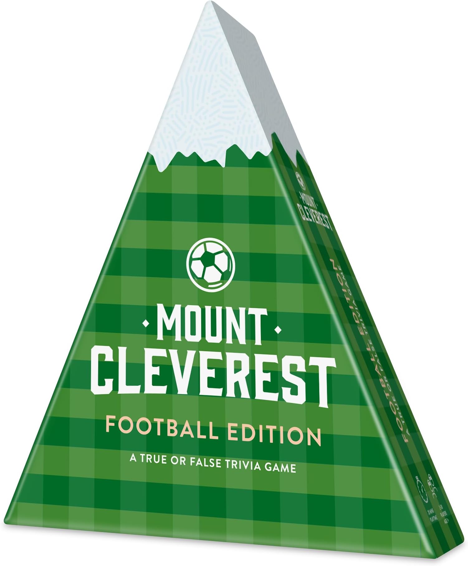 Mount Cleverest® Football Edition | True or False Trivia Game | Fun Family Card Game for Adults & Kids | Party Games for Kids Birthday | Travel Games | Gift for Boys and Girls | Stocking Filler