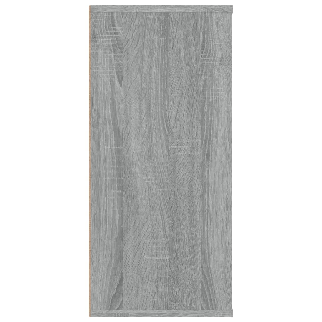 Generisch Bücherregal/Sideboard Grau Sonoma 66x30x98 cm Holzwerkstoff,Möbel,Regalsysteme,Bücherregale Bücherschränke-815295