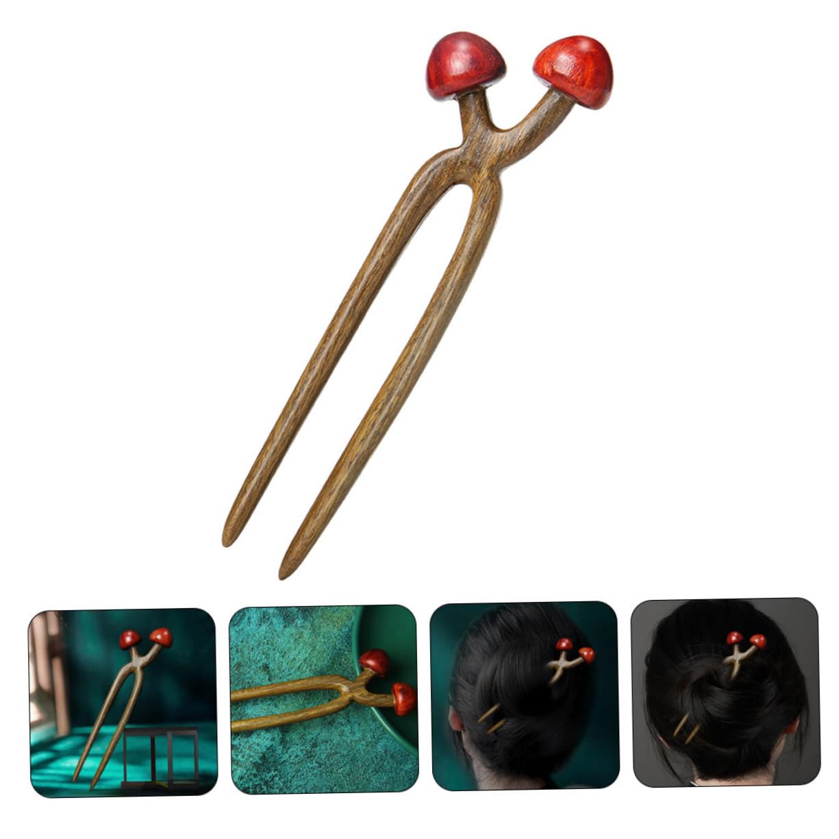 Healeved 3pièces à Cheveux Bois u Épingles à Chignon Vintage Pour Femmes Accessoires Pour Cheveux Outils De Coiffure Élégants Pour Chignons Et Updos