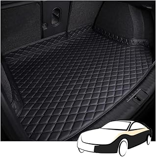 AYBEN Car Leather Boot Mats, for Kia EV3 (2024-2025), Durable, Waterproof, Scratch-Resistant Boot Liner Protective Mat, Interior Accessories, A Black