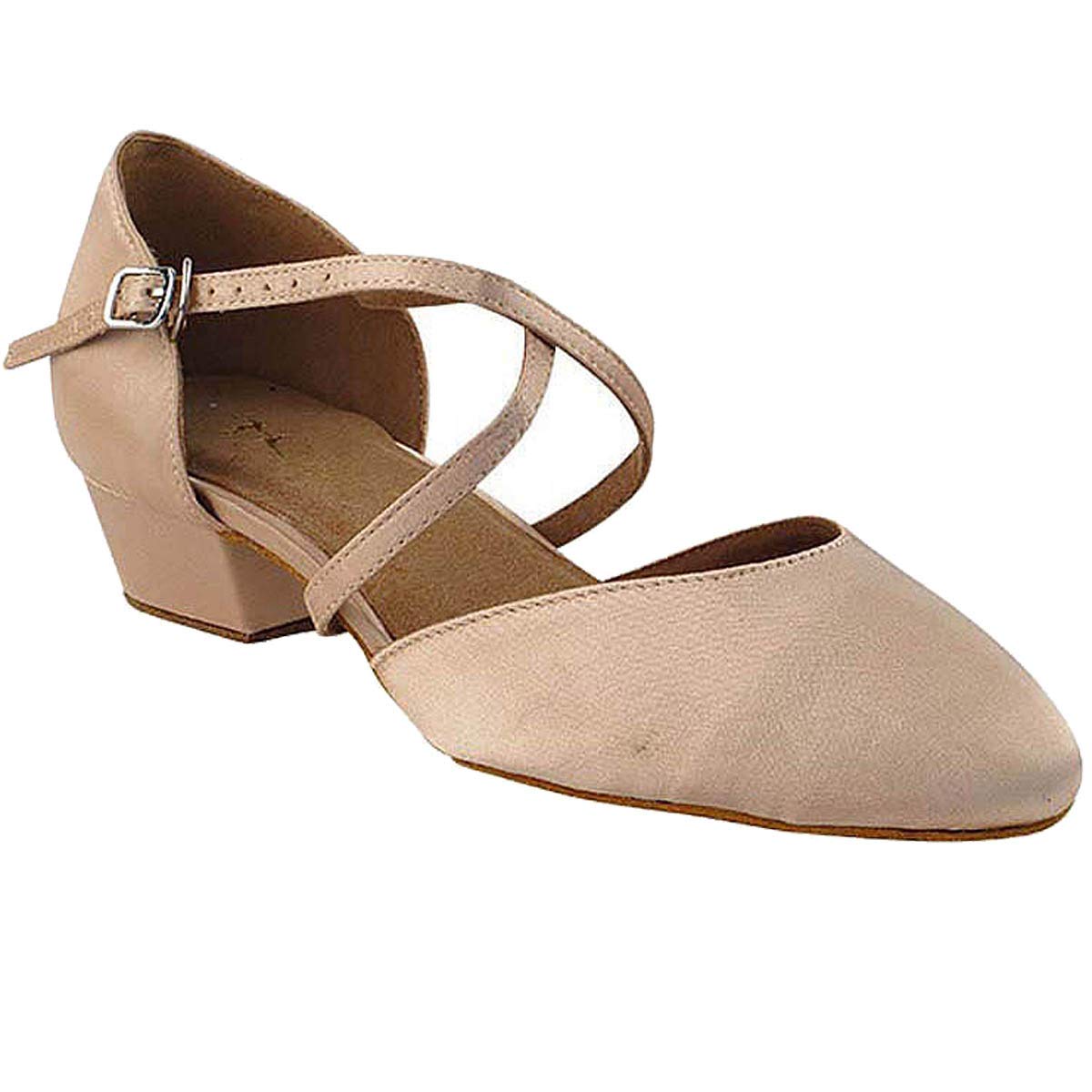 Very FineWomen's Ballroom Dance Shoes Salsa Latin Practice Shoes 9691FTEB Comfortable Dance Shoes 1" [Bundle of 5]