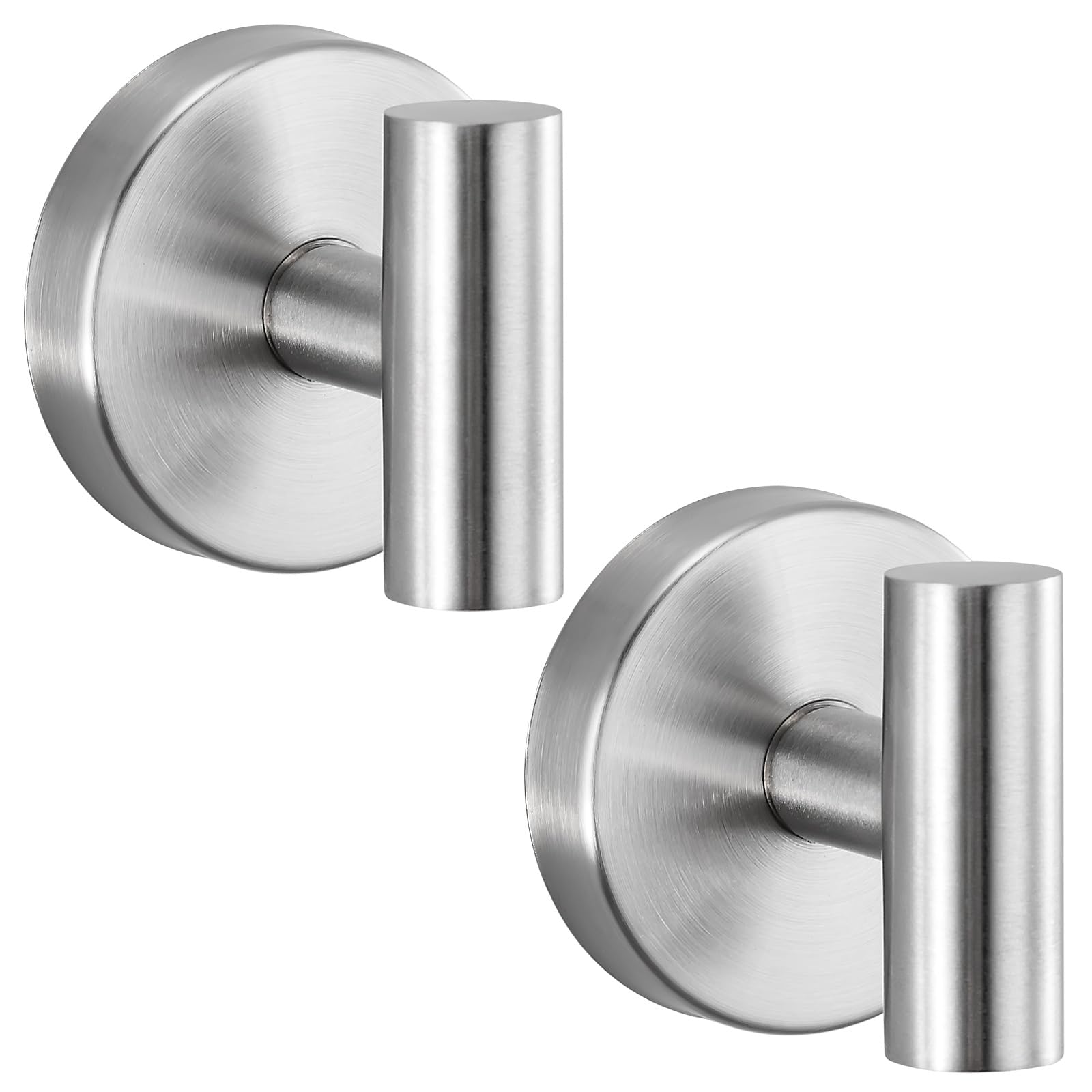View 1 of **View Clerk Notes**warlve Suction Cup Hooks for Shower - Brushed Nickel