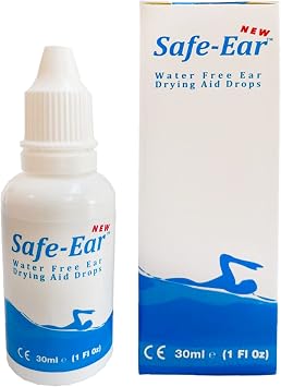 water free drying aid that clears and prevents trapped ear water - 30ml / 1 Fl Oz bottle - Ideal for Swimming, Scuba Diving, Water Sports, Triathlons, Hairwashing & Bathing - MADE IN THE UK