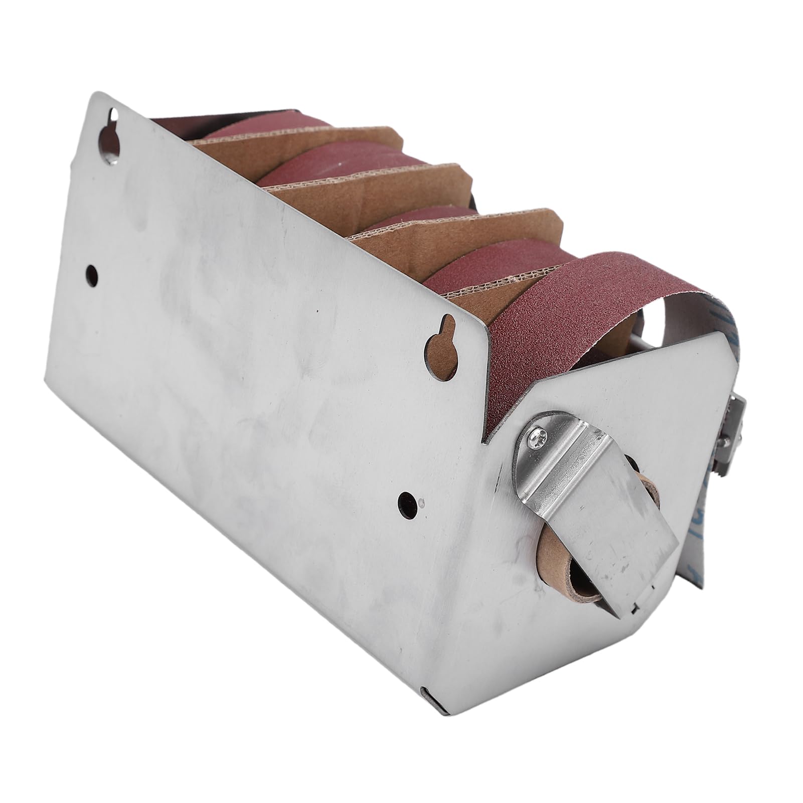 Rotolo di Tela Smeriglio, 5 Grane 25 Mm X 6 M Rotolo di Carta Vetrata 150 240 320 400 600 Carta Abrasiva a Grana con Scatola Dispenser per Legno Mobili Metallici Automotive