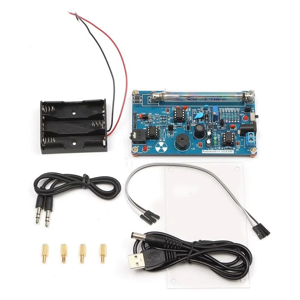 Littimoon DIY Assembled Geiger Counters Kit Geiger Counter Module Nuclear Radiation Detector