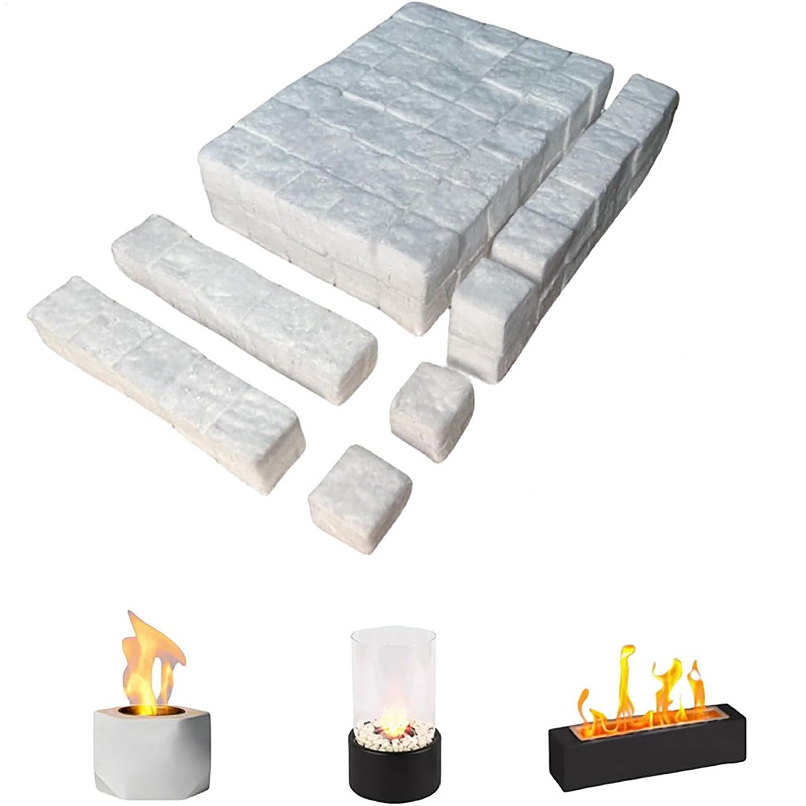 in feltro per braciere da tavolo, spugna di lana, blocco di cotone, 96 additivi, tessuto non tessuto ceramico per caminetti a bioetanolo, ideale per da scrivania e soluzioni di