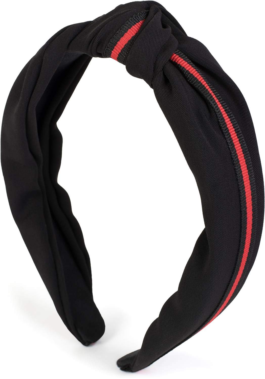 styleBREAKER women hairband with knots and decorative stripes, retro style, hairband, headband, 04026018, color:Black - Image 3