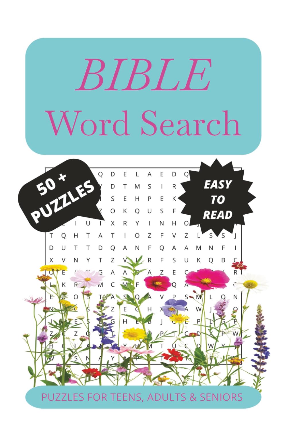 Bible Word Search Puzzle Book: Word Searches with Easy to Read Print about The Bible, Jesus, Religion and More | 6x9 inches, 110 pages | 50+ Puzzles