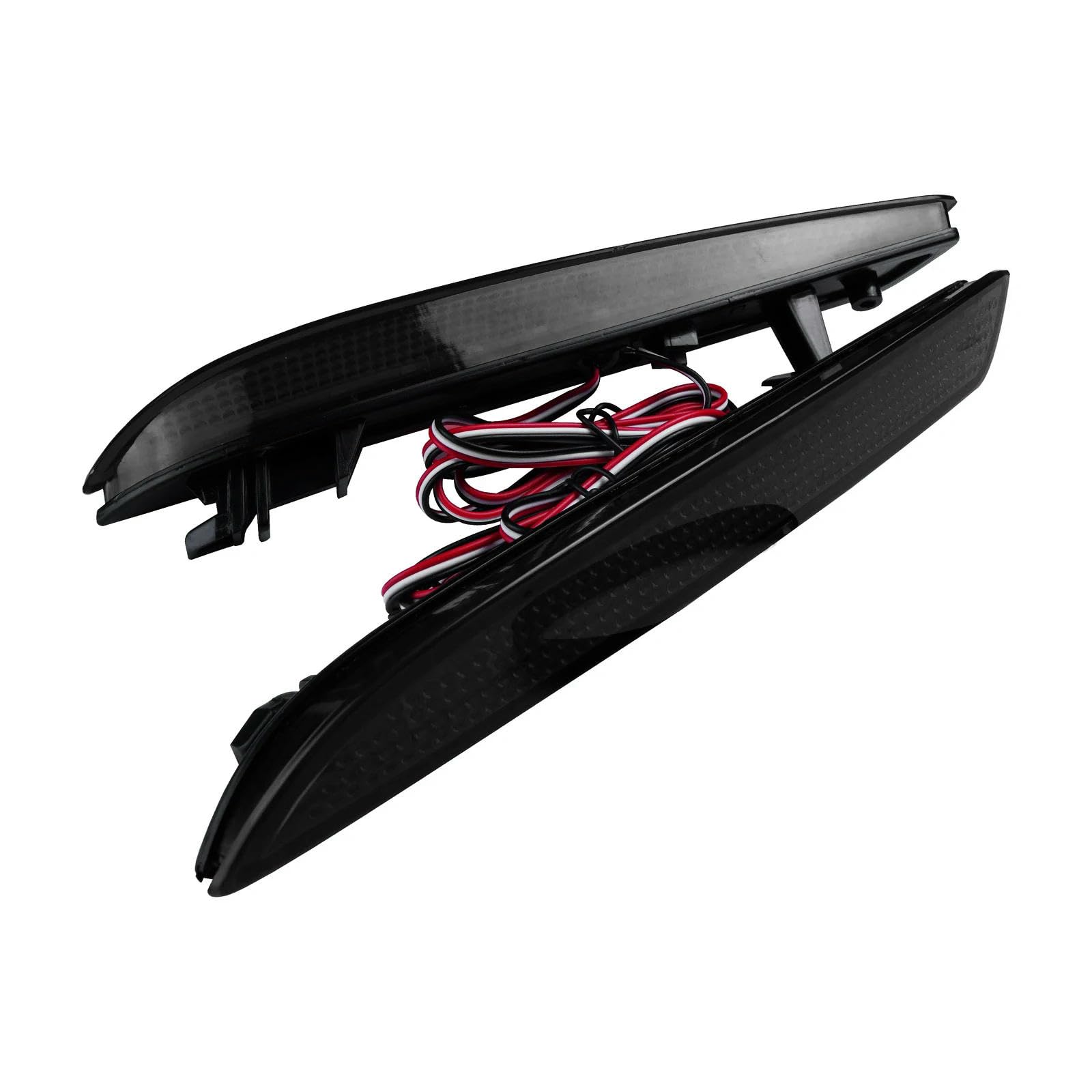 Generic 2x Rear Bumper Reflector LED Brake Stop Light Black Lens For Honda CR-Z CR-V Insight 2010-2014 HO1185103 HO1184103,33505SLJ013 33555SLJ013 13461865