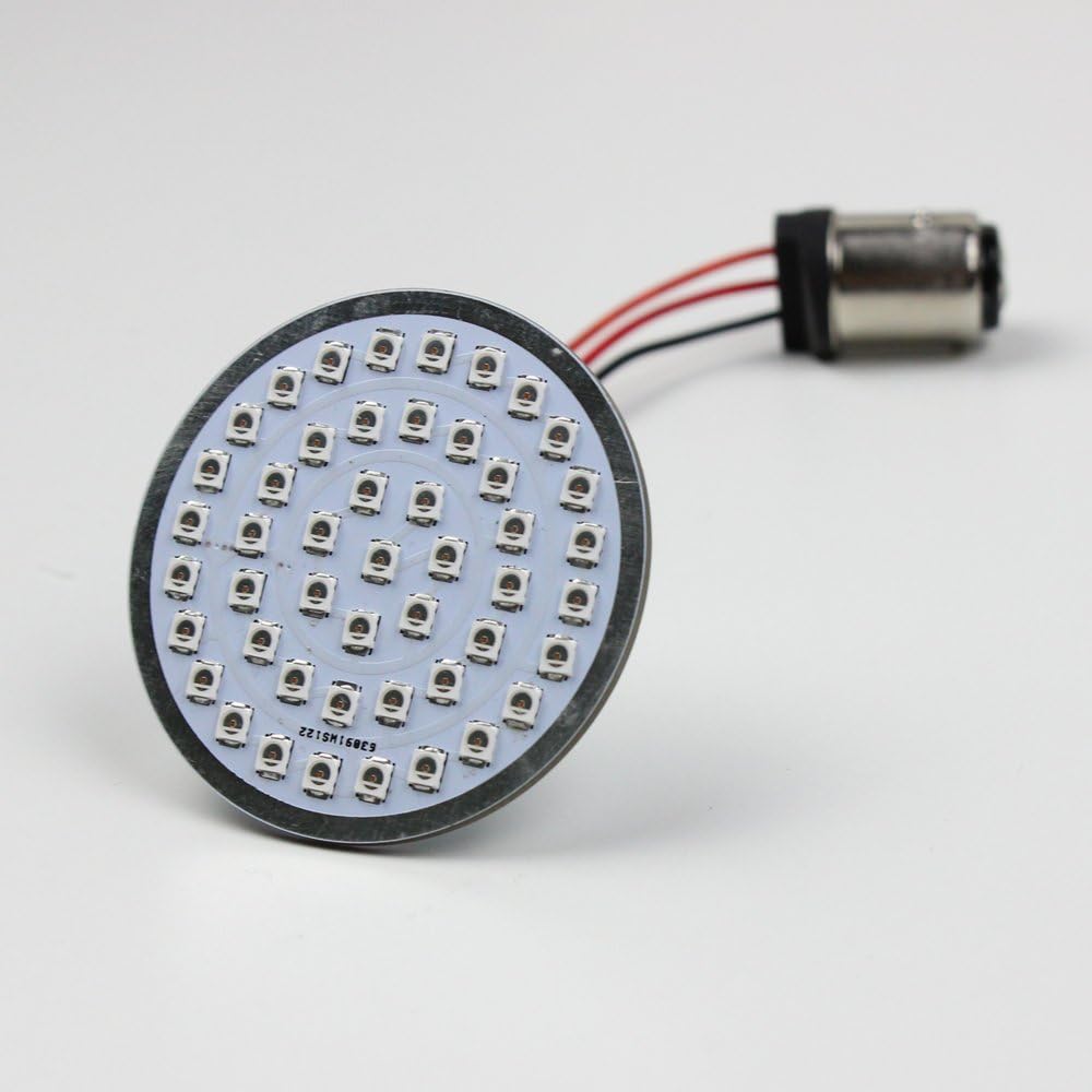 ZYTC 2" LED Turn Signals w/Brake Running Light Bullet Style Rear 1157 LED Turn Signal Kit for Harley Davidson
