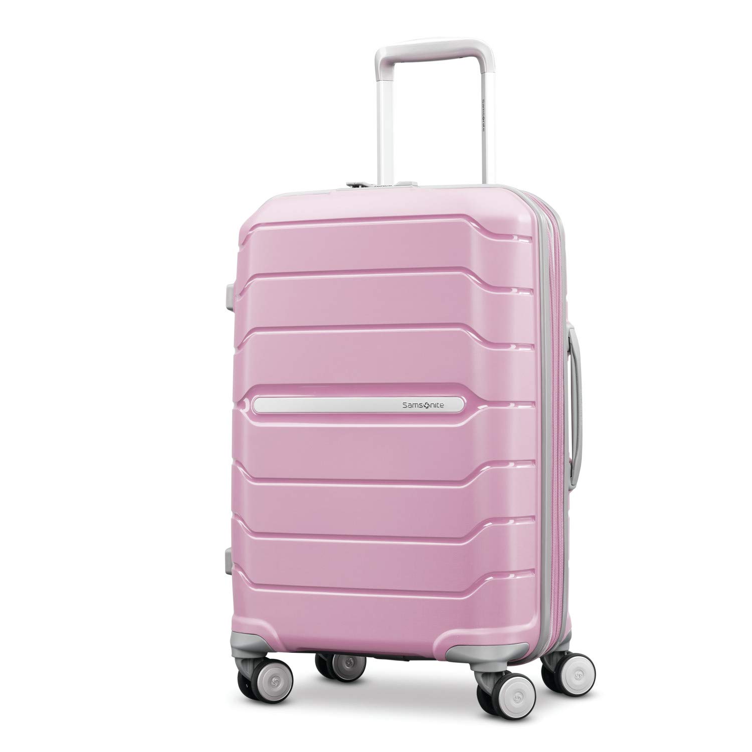 Photo 1 of Samsonite Freeform Hardside Expandable with Double Spinner Wheels, Carry-On 21-Inch, Pink Rose Carry-On 21-Inch Pink Rose