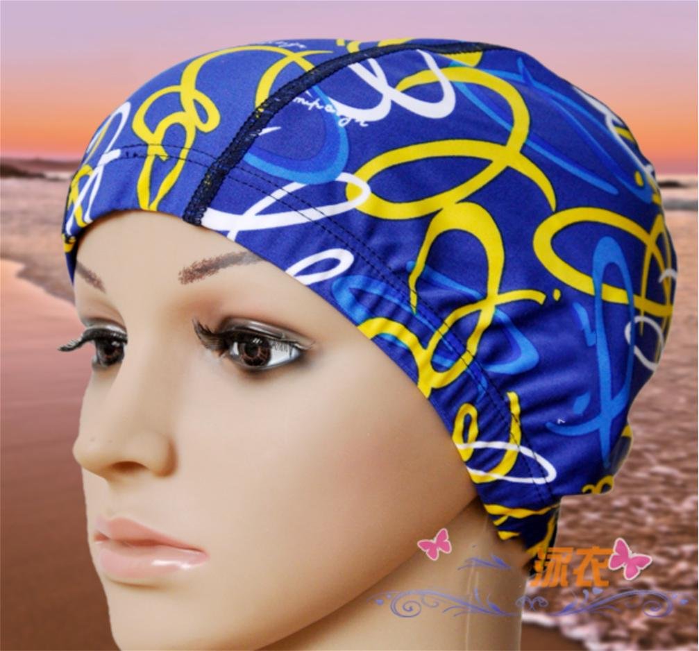 Swimming cap HLMännliche Und Weibliche Erwachsene Kinder Badekappe Badekappe Mit Langer Haarfarbe Für Frauen Schwimmen, C,C