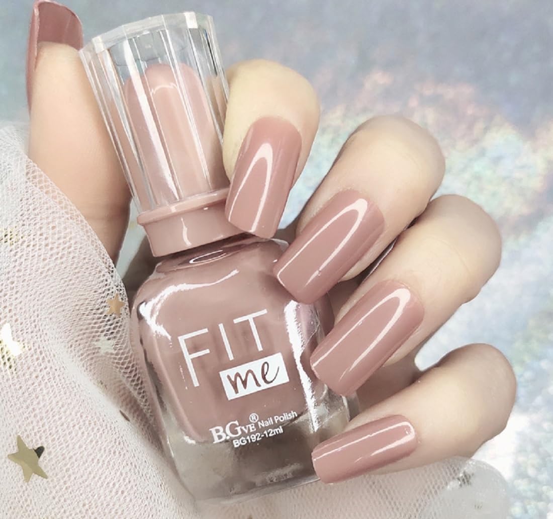 Colorful nail polish quick-drying durable waterproof nail polish neutral nail polish nontoxic water-based formula natural nail polish DIY manicure (3, BGVE nail polish)