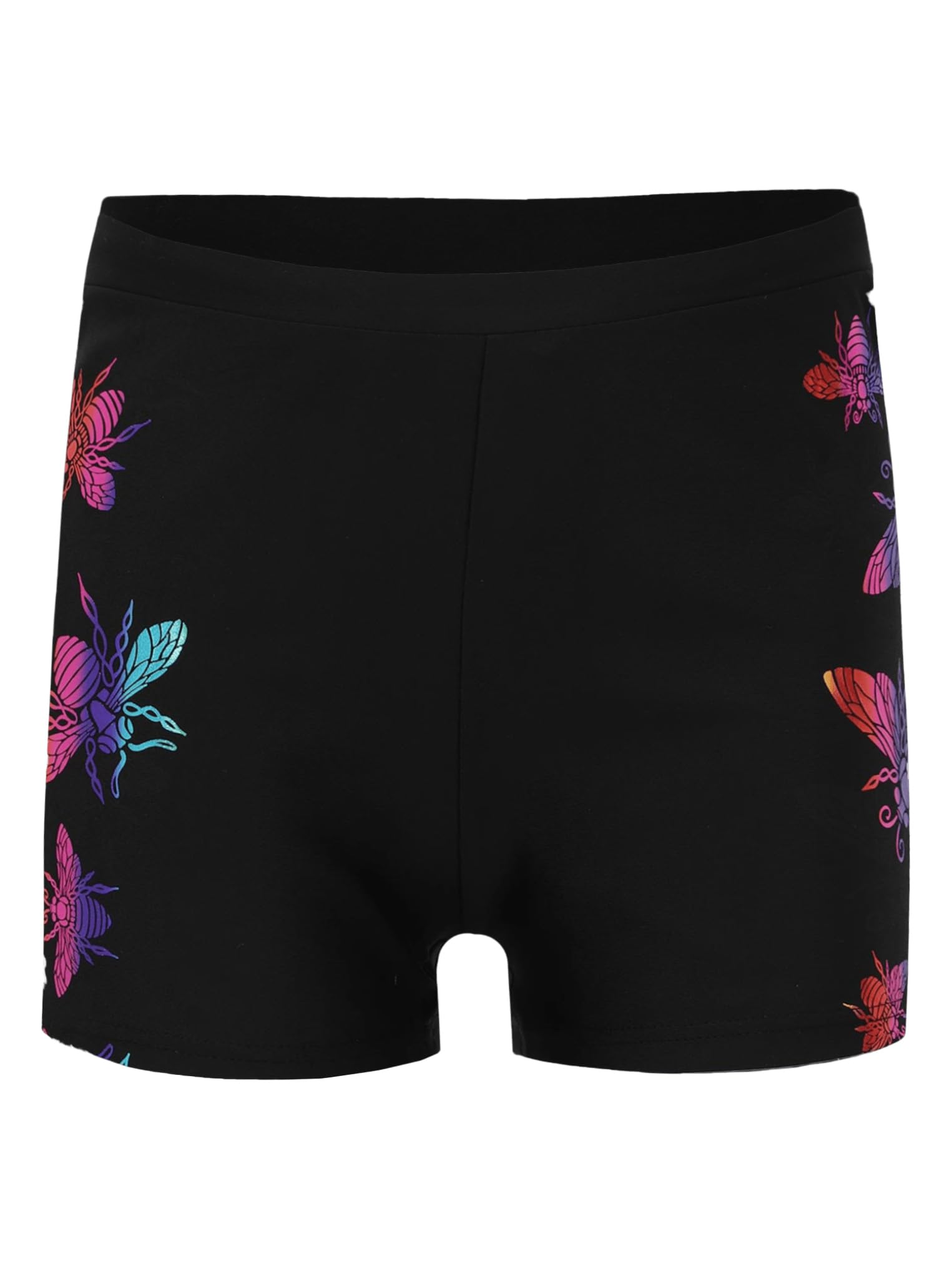 Kaerm Girls UPF50+ Athletic Swimming Shorts Rash Guard Compression Swim Trunks Swimsuit Bottoms Colorful 5-7 Years