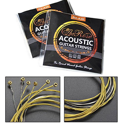 WSS – Lot de 6 cordes de rechange pour guitares acoustiques classiques