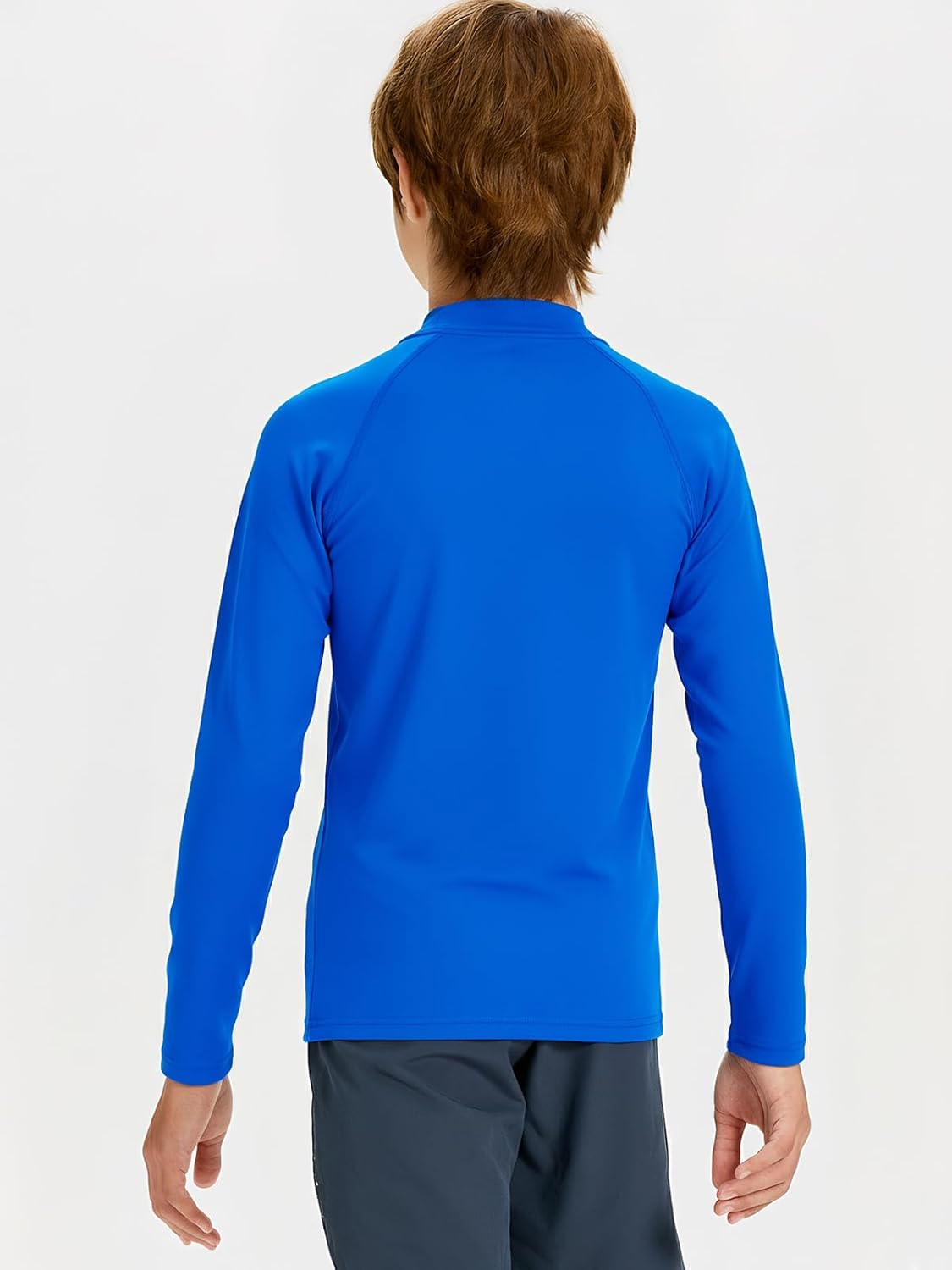 DEVOROPA Youth Boys Compression Thermal Shirt Long Sleeve Kids Fleece Baselayer Soccer Baseball Undershirt Slim/Regular/Husky - Image 2