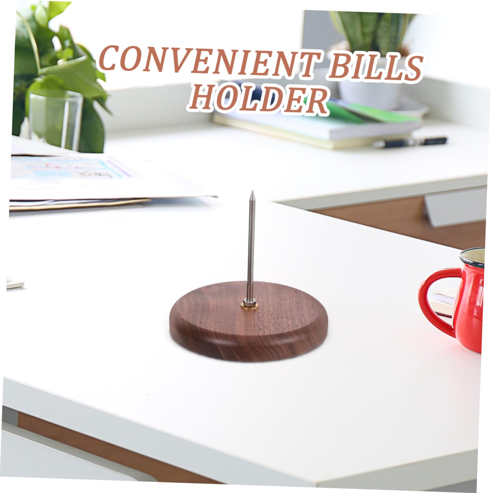 Lurrose 4pezzi Ricevute Picchetto Organizzatore Per Scontrini Memos e Fatture Per Ristoranti e Uffici Design Stabile e