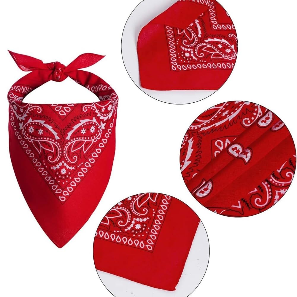 Générique Confezione da 10 cappelli da cowboy con bandane da uomo e da donna Western Cowgirl Hat Foulard Cappello di paglia Panama per accessori da festa, rodeo, mascherate
