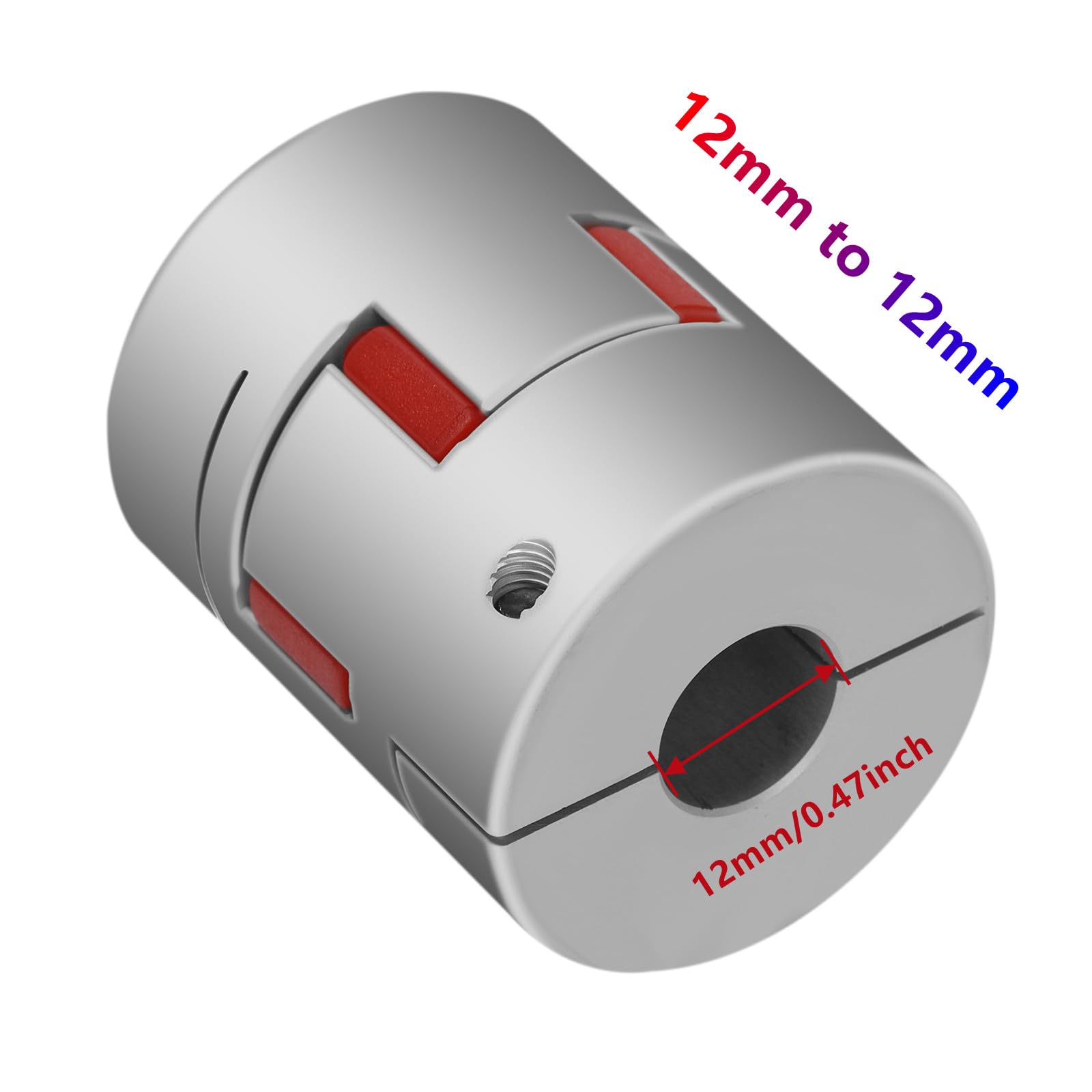 Acoplamiento flexible de aluminio D40xL55, acoplador de araña de 12 mm a 12 mm, forma de ciruela para motores servo paso a paso, máquina CNC, piezas de impresora 3D