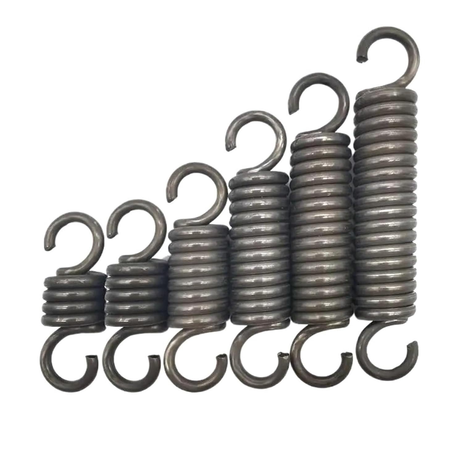 Spring Steel Single Hook, Tension,Wire Dia3.0mm,Outer Dia16/20/25mm,Length50/100/110/120/130/150/160/180/200/280mm(120mm(2pcs),20MM_3.0MM)