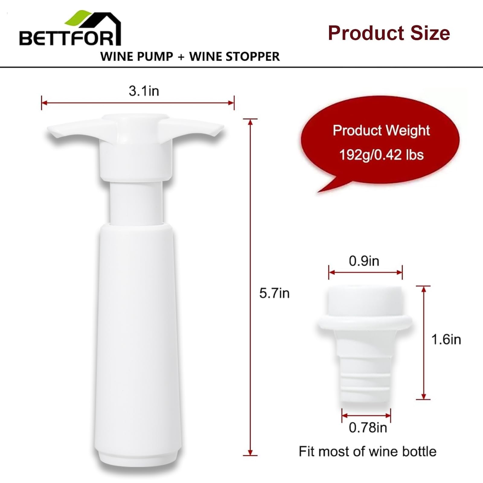 Pompa salva vino con 4 tappi sottovuoto per bottiglie di vino con silicone per uso alimentare, a prova di perdite, mantiene fresco, adatto per tutte le bottiglie di vino standard