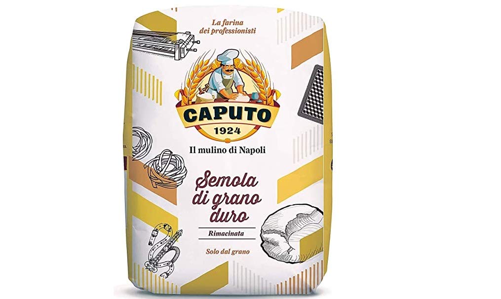 5x Caputo Il Mulino di Napoli Semola rimacinata di grano duro Hartweizengrieß hohe Elastizität 5Kg Grieß für Pizza