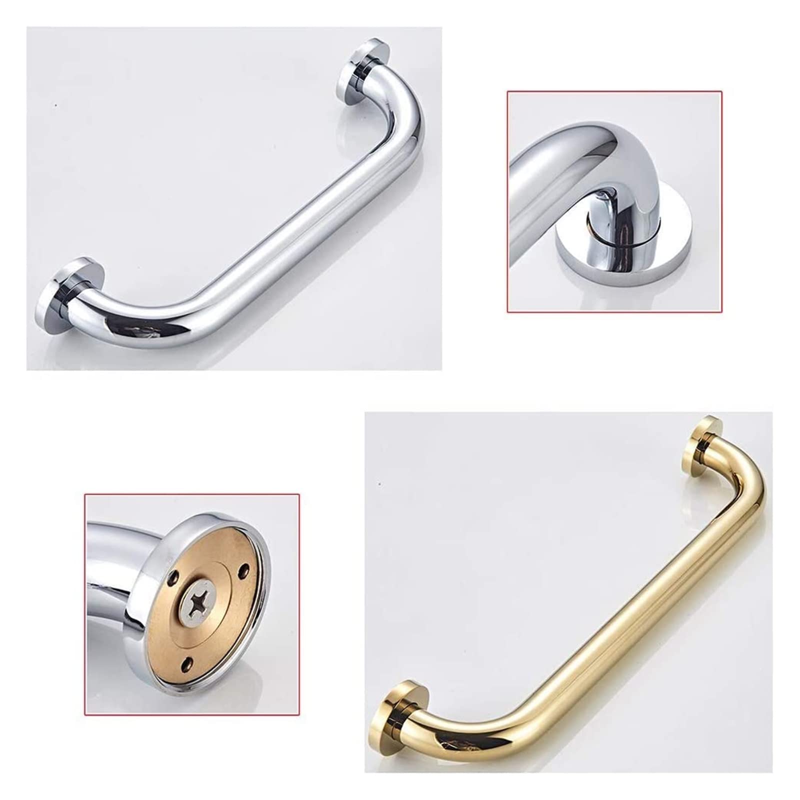 Asideros de baño, pasamanos, ayudas para discapacitados, Antiguos en latón/Acero, asideros de Seguridad para baño, duchas, bañeras, inodoros, pasamanos de Equilibrio, Asistencia de Ducha para PE