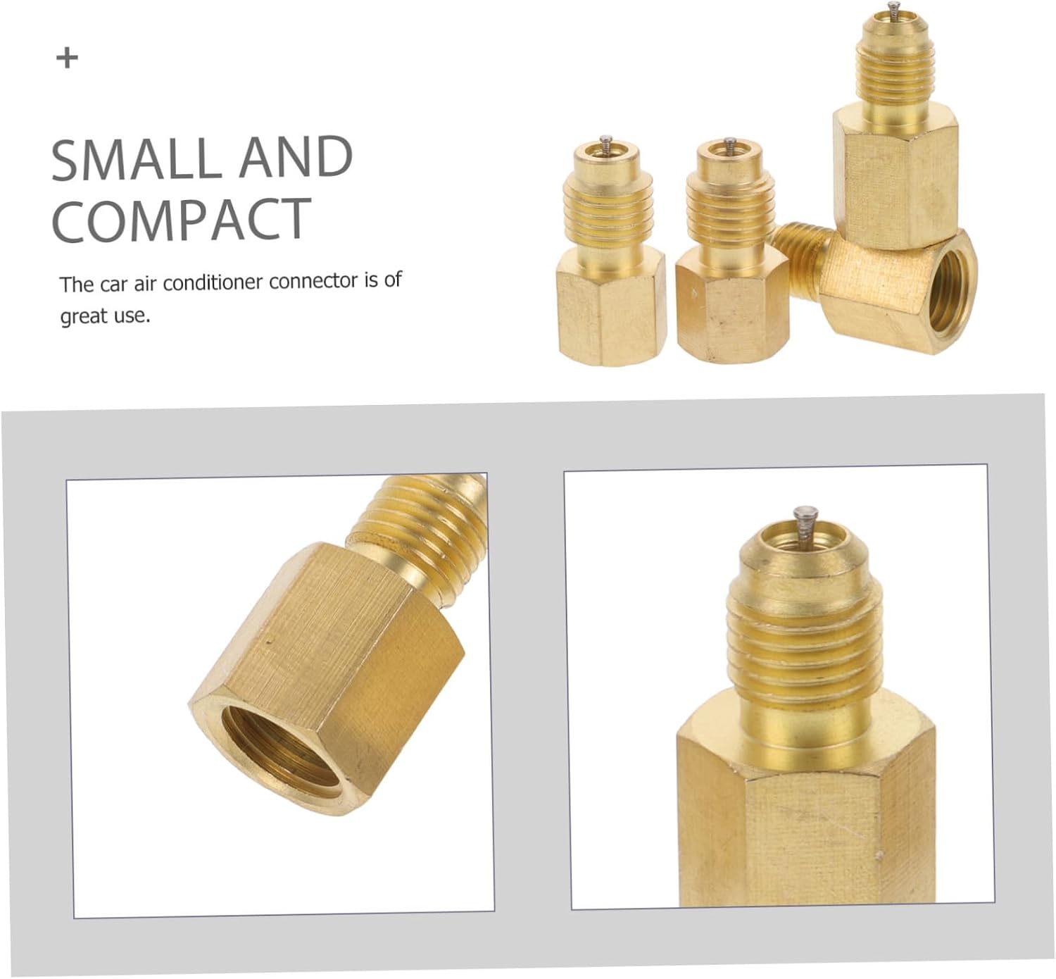 2pairs Car Air Conditioner Adapters Easy Install Tank Connector for Refrigeration System Compatible Various Models Efficient Air Conditioning Parts for and Professionals