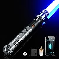 Vista 11 de CUSTOM SABER Sable de luz RGBX de balanceo suave, control de movimiento para encender/apagar la hoja, sable de luz con 16 fuentes de sonido