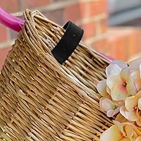 Vista 8 de Correas delanteras para bicicleta, 2 pares de correas de cesta de bicicleta, correas ajustables para cesta de bicicleta, correas delanteras