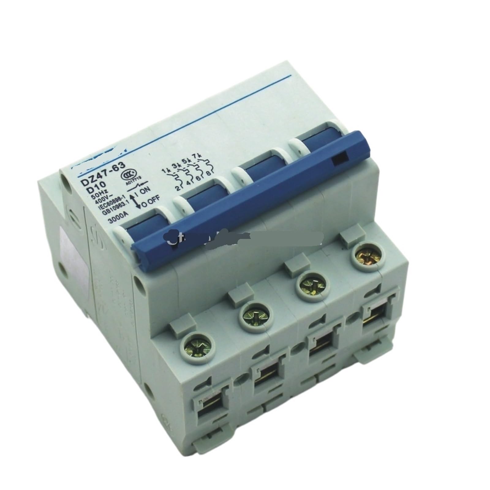 Disjoncteur 4P 10A 4 pôles avec courbe C pour sécurité électrique 415V