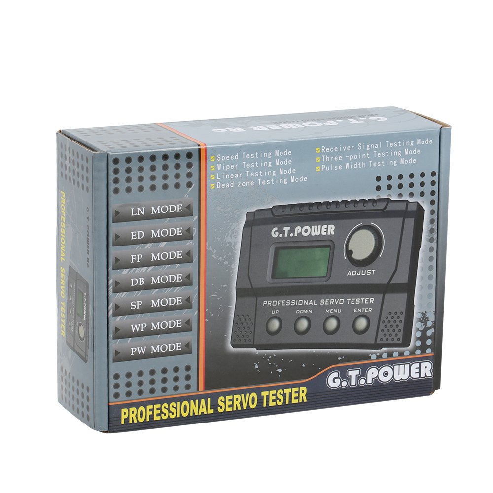 Servo Tester Multimodo GTPOWER Profesional Servo Tester para Servo RC Aviones Helicóptero Coche