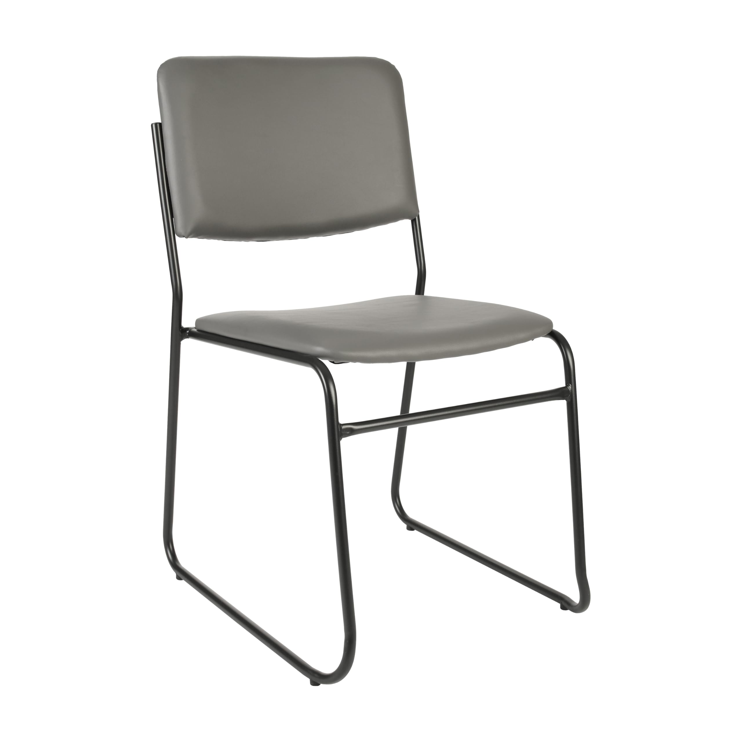 Flash Furniture Gray Vinyl/Black Frame / Set of 1 / Contemporary Home Office Desk Chairs