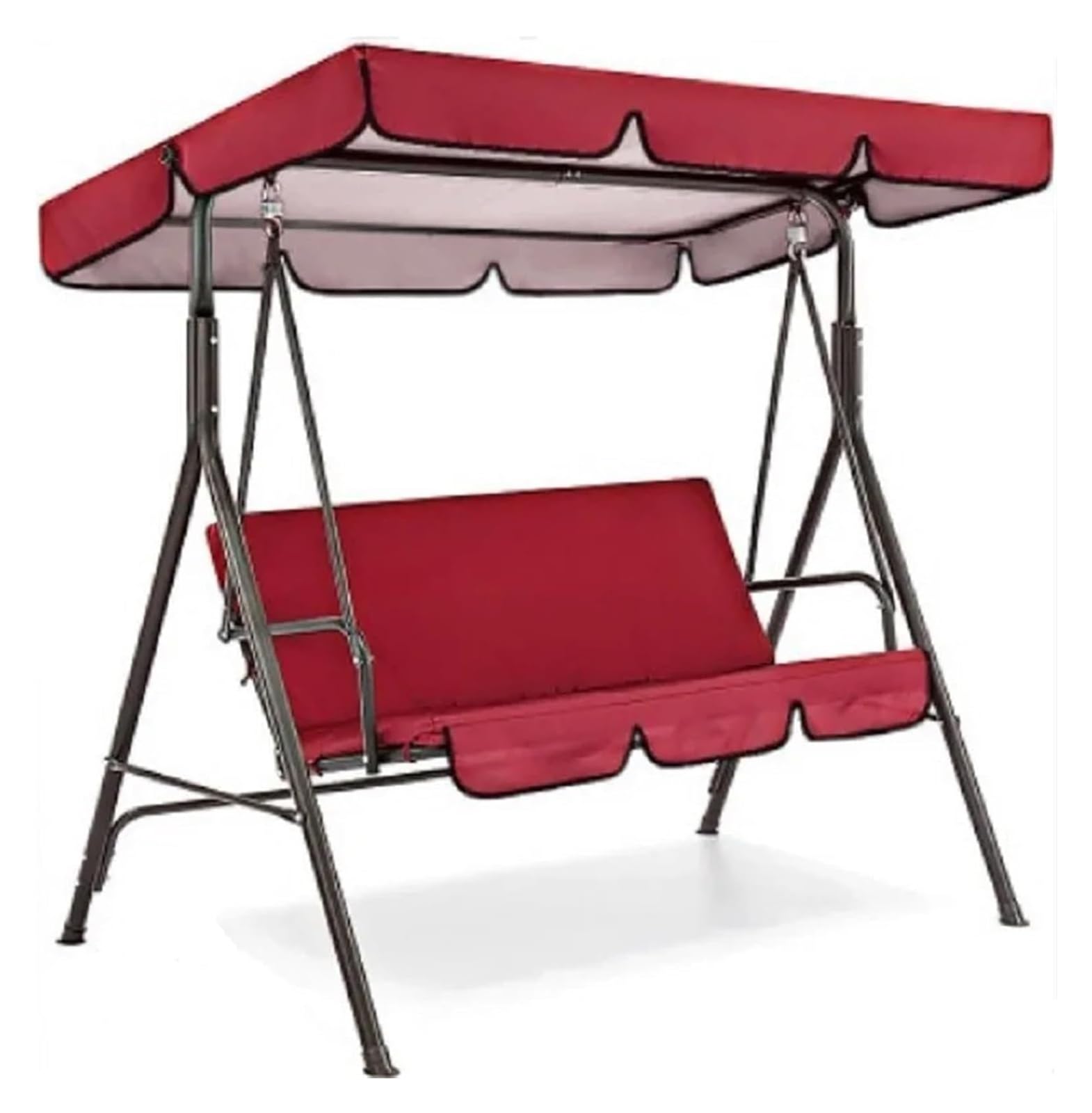 Funda para Asiento de Columpio de jardín, Reemplazo de toldo oscilante 3 Asientos, Multicolor