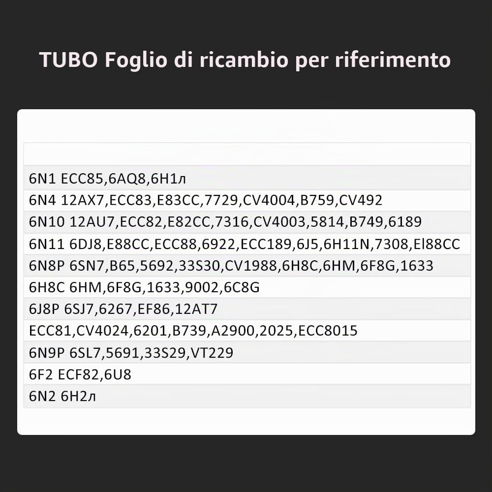 KGUSS FX-AUDIO- TUBE-05 HiFi Vacuum 12AU7 Tube Amplificatore per cuffie Bass Treble EQ Preamp, per cuffie 30-600Ω, con telecomando