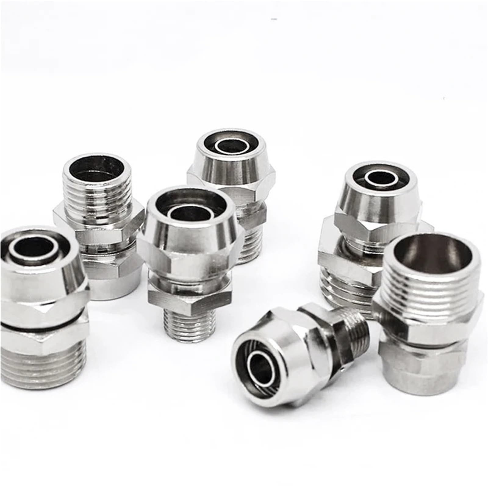 1Pcs 1/8 1/4 3/8 1/2 Inch Thread (PT) Trachea Quick Connector 4 6 8 10 12MM(4-01)