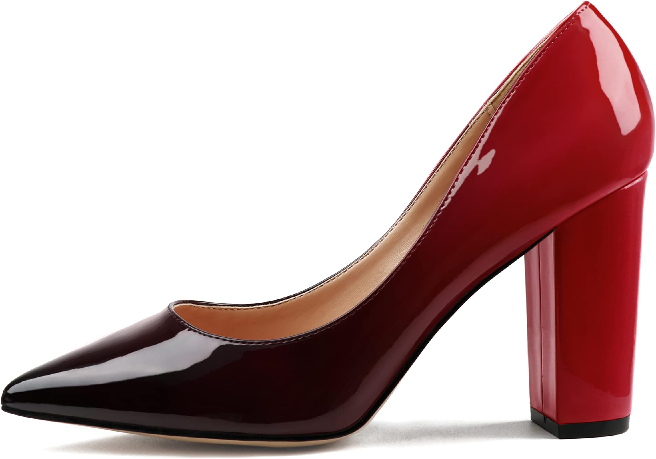 black and red jordan heels