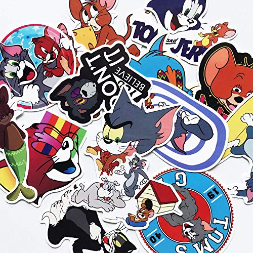 YLGG Tom e Jerry Adesivi Graffiti Impermeabili per...