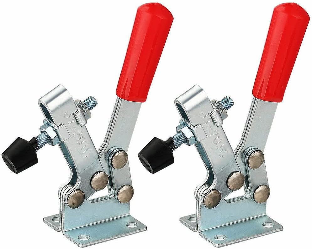 2pcs 201C Quick Release Holding Metal Horizontal Toggle Clamp 220Lbs