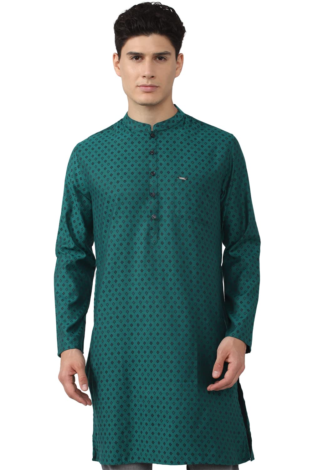 peter england Men's Polyester Regular Fit Regular Kurta-picture-43