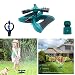 DTC Lawn Sprinkler, Automatic 360 Rotating Adjustable Garden Water Sprinklers Lawn Irrigation System Covering Large Area with 3 Arm Sprayers - Up 3600 SQ FT Coverage-Leak Free Durable
