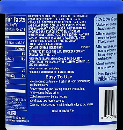 Pillsbury Creamy Supreme Cake And Cupcake Frosting, Chocolate Fudge, 16 Ounce, Pack Of 8 #TOP1